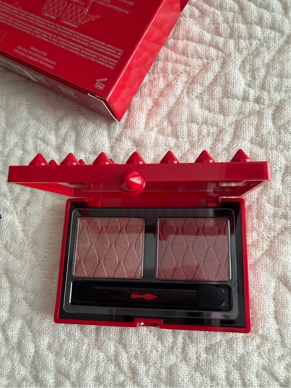 Christian Louboutin Red Duo Eyeshadow Palette with Warm Brown and Berry Shades